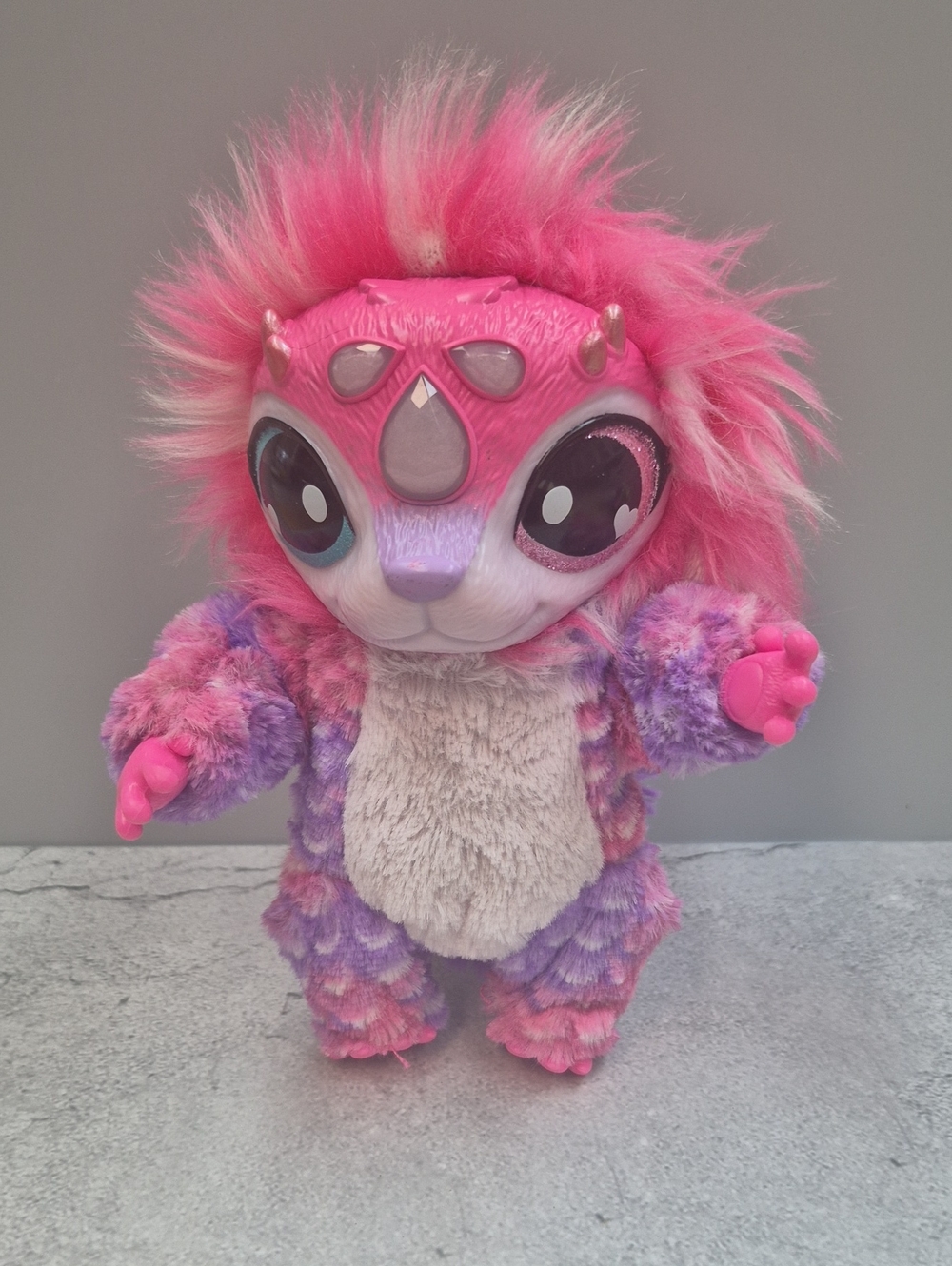 Pink & Purple Fantasy Plush Creature Stuffed Animal